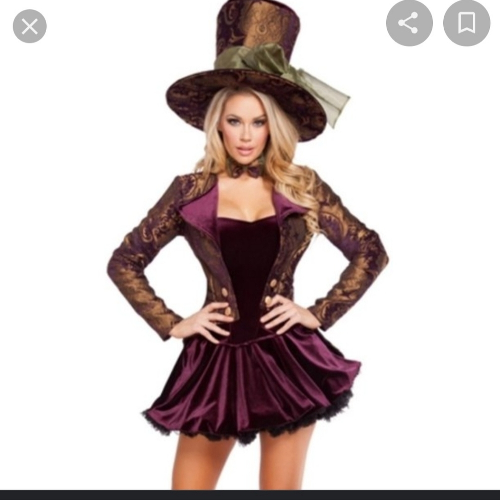 Gothic Mad Hatter Tea Party Tease Halloween outfit